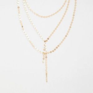 Gold-tone Lariat Necklace